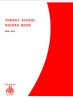 SUNDAY SCHOOL RECORD BOOK