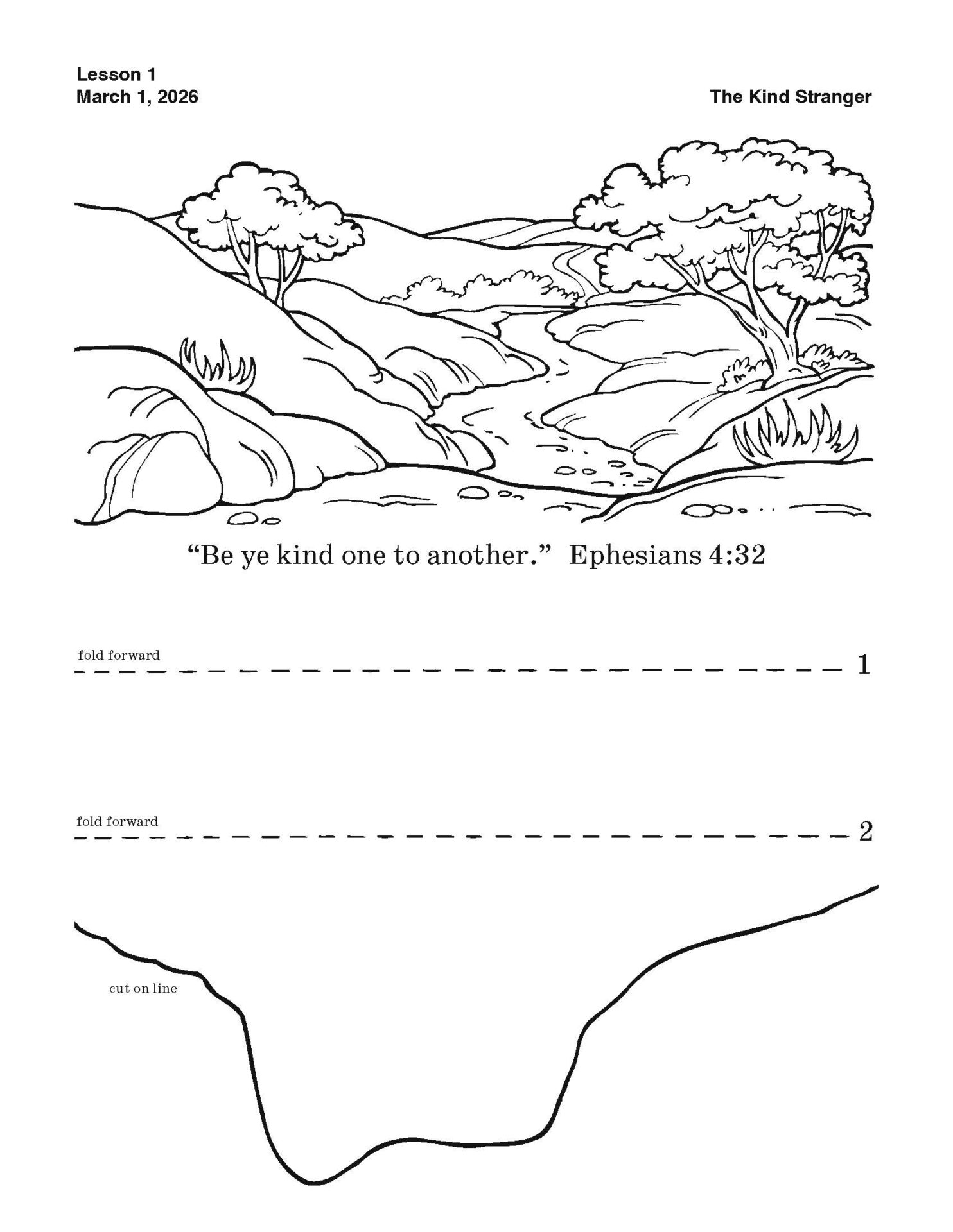 Sunday School BIBLE BASICS KINDERGARTEN MAKE & TAKE, Spring 2026 - Image 4