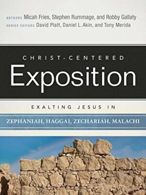 CHRIST-CENTERED EXPOSITION COMMENTARY, EXALTING JESUS IN ZEPHANIAH, HAGGAI, ZECHARIAH, MALACHI, by Micah Fries, Stephen Rummage and Robby Gallaty