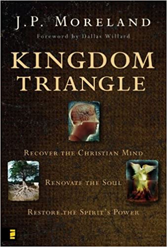 KINGDOM TRIANGLE, RECOVER THE CHRISTIAN MIND, RENOVATE THE SOUL, RESTORE THE SPIRIT'S POWER by J P Moreland