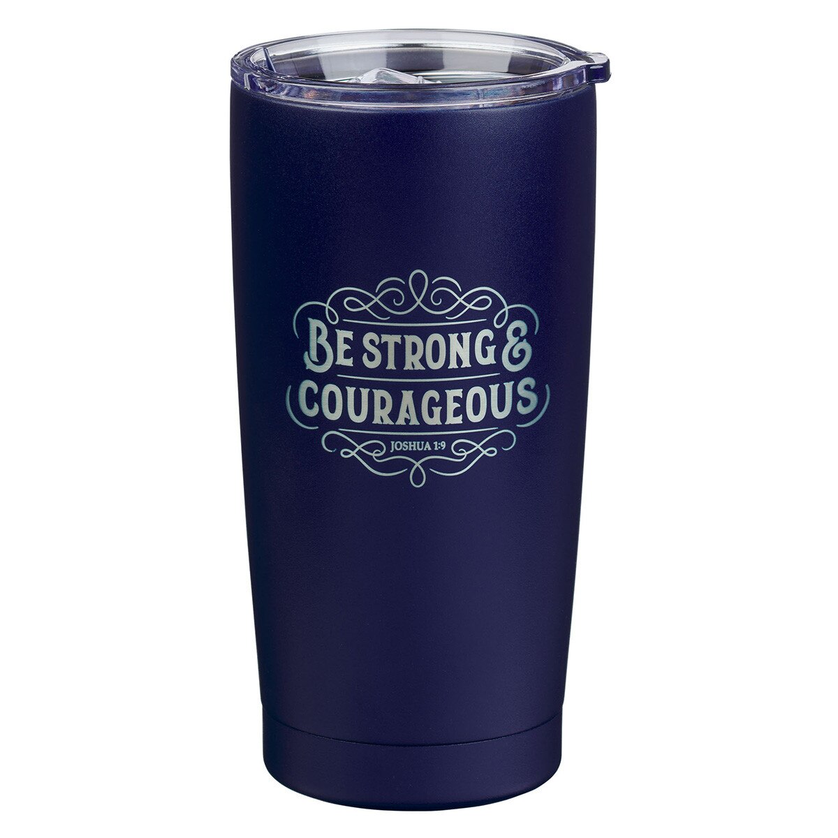 TRAVEL TUMBLER BE STRONG BLUE