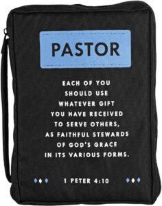 BIBLE COVER, FAITHFUL PASTOR, LARGE