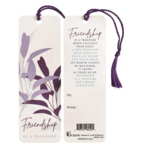 Bookmark with Tassel: FRIENDSHIP IS A TREASURE