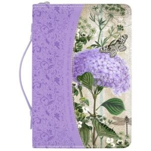 Bible Cover, Hydrangea, Purple, Extra Large
