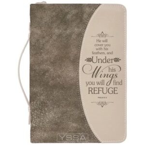 BIBLE COVER, BROWN REFUGE, MEDIUM