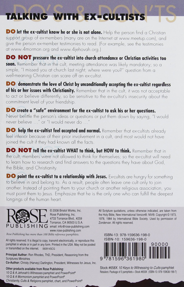 10 KEYS TO WITNESSING TO CULTS by Ron Rhodes ThD - Image 2