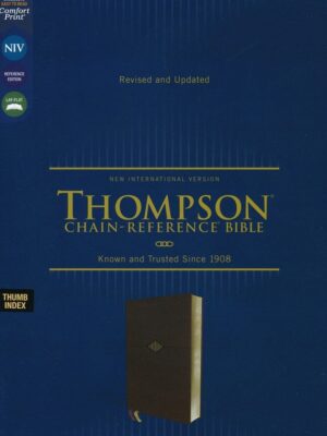 NIV, Thompson Chain Reference Bible, Leathersoft, Brown, Indexed