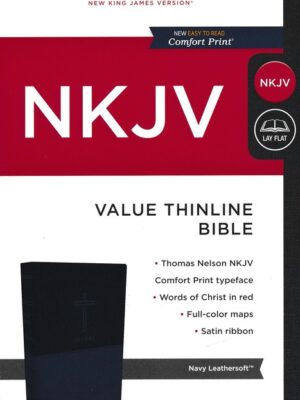 NKJV, Value Thinline Bible, Leathersoft, Blue