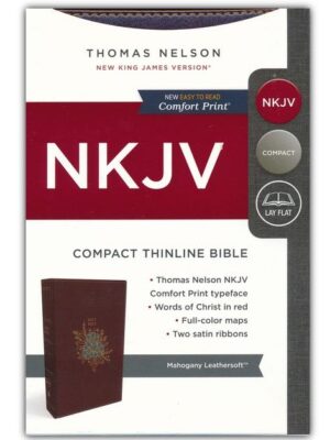 NKJV, Thineline Compact Bible, Imitation Leather, Burgundy