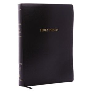 KJV, Reference Bible, Leather Look, Black, Super Giant Print