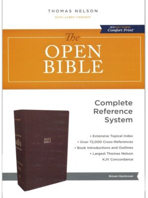 KJV, Open Bible, Comfort Print, Hardcover, Brown