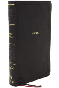 NKJV, Personal Size End Of Verse Reference Bible, Leathersoft, Black, Large Print, Indexed
