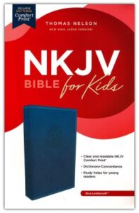NKJV, Holy Bible for Kids, Leathersoft, Blue