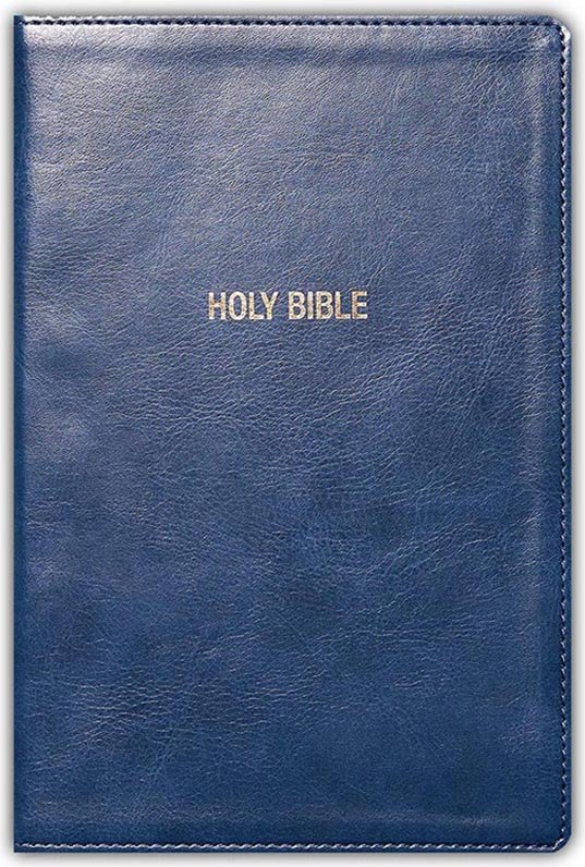 NKJV, Foundation Study Bible, Leathersoft, Blue, Indexed - Image 2