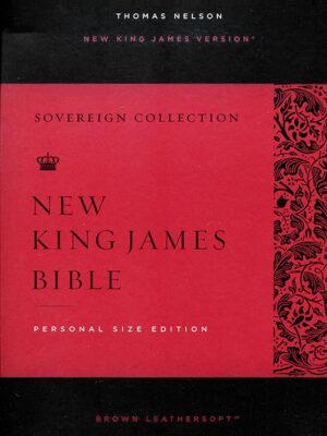NKJV, Personal Size Reference Bible, Imitation Leather, Brown, Red Letter