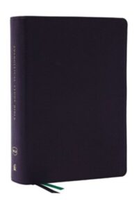 NKJV, Evangelical Study Bible, Genuine Leather, Black