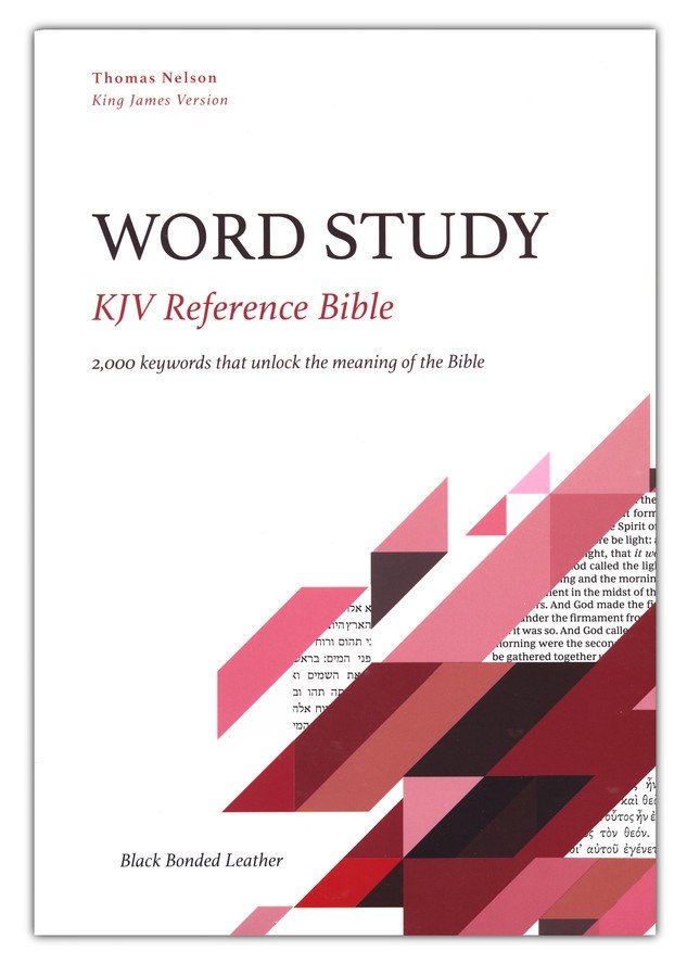 KJV, Word Study Reference Bible, Bonded Leather, Black