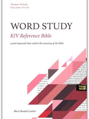KJV, Word Study Reference Bible, Bonded Leather, Black, Indexed