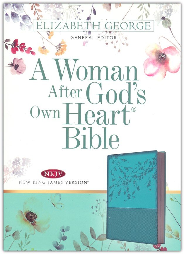 NKJV, A Woman After Gods Own Heart Bible, Imitation Leather, Teal