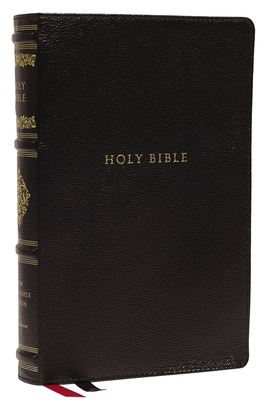 KJV, Personal Size Reference Bible, Leathertouch, Black/Brown, Large Print