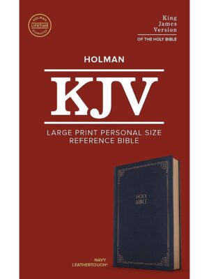 KJV, Personal Size Reference Bible, Imitation Leather, Navy, Large Print