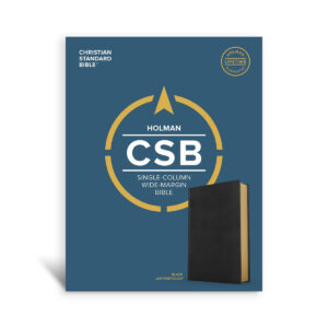 CSB, Wide Margin Single Column Bible, Imitation Leather, Black
