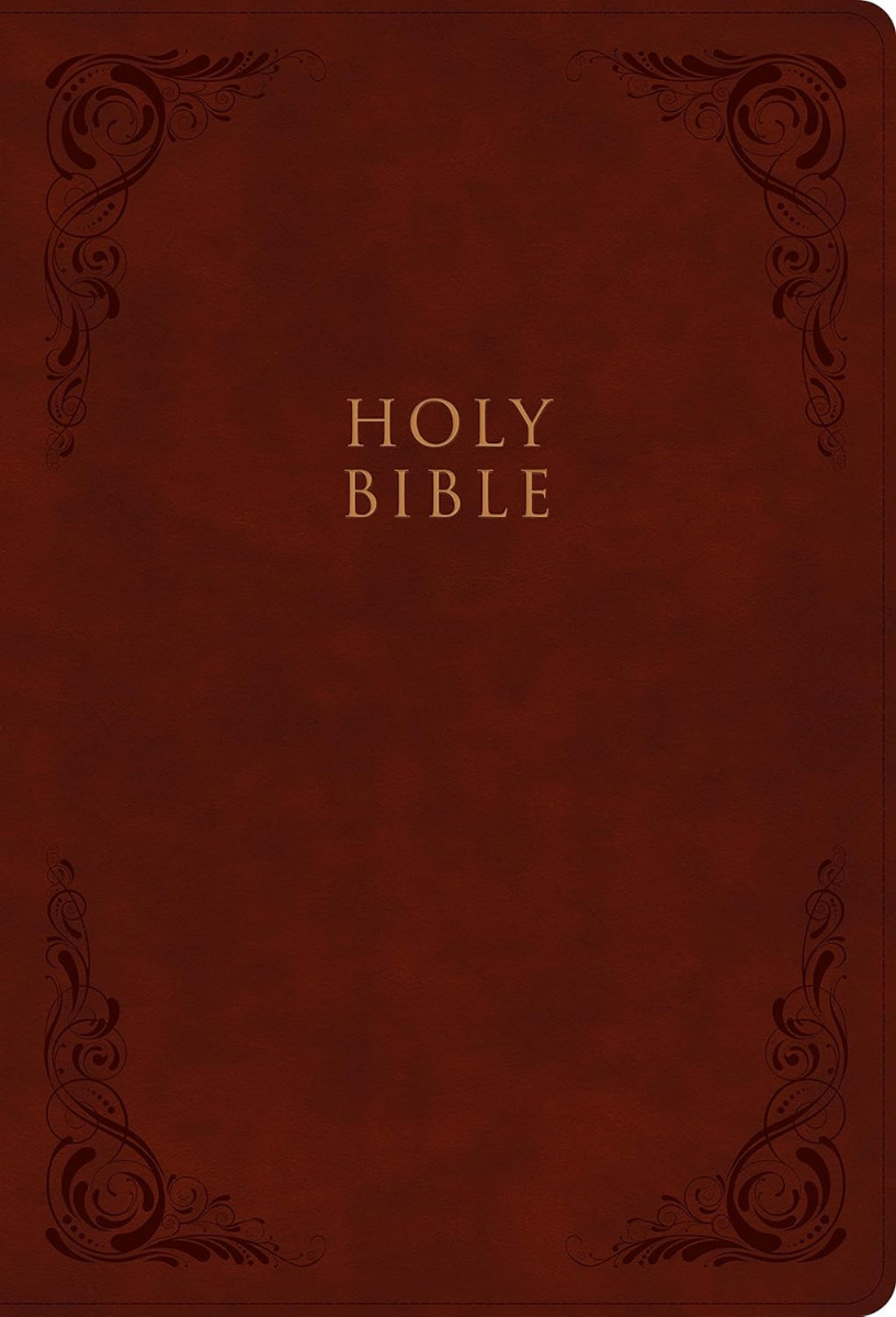 CSB, Reference Bible, Imitation Leather, Burgundy, Super Giant Print - Image 2