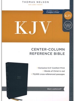KJV, Reference Center Column Bible, Imitation Leather, Black