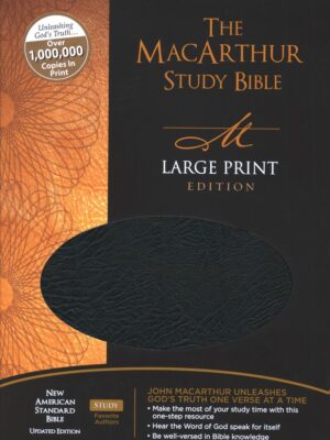 NASB, The MacArthur Study Bible, Bonded Leather, Black, Indexed