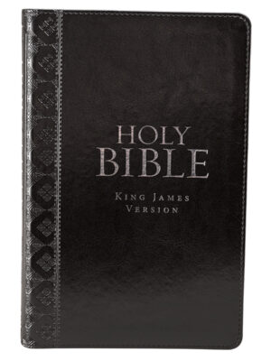 KJV, Deluxe Gift Bible, Black Faux Leather, with Thumb Index