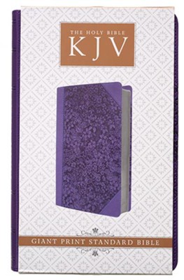 KJV Holy Bible, Imitation Leather, Purple, Giant Print