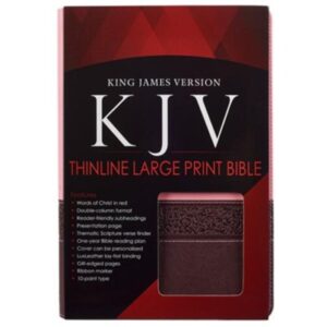 KJV, Holy Bible, Imitation Leather, Pink and Brown, Red Letter, Large Print
