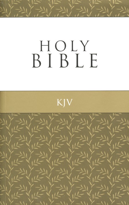 KJV, Outreach Holy Bible, Paperback, Antique Gold Olive Branch