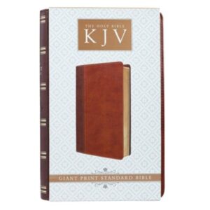 KJV, LuxLeather, Two Tone Brown, Giant Print
