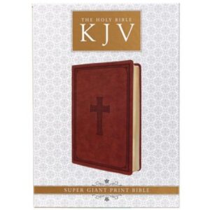KJV, Holy Bible, Imitation Leather, Brown, Super Giant Print, Red Letter