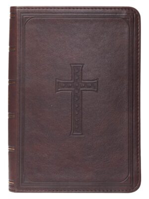 KJV, Compact Bible, Faux Leather, Dark Brown, Large Print