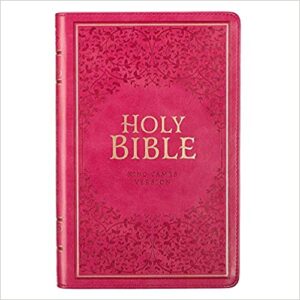 King James Version, Pink, Faux Leather, Deluxe Gift Bible with Thumb Index