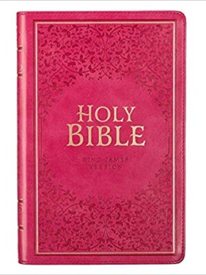 King James Version, Pink, Faux Leather, Deluxe Gift Bible with Thumb Index