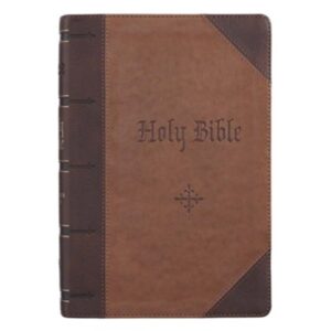 KJV, Holy Bible, Imitation Leather, Dark Brown, Giant Print, Indexed