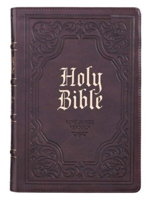 KJV, Holy Bible, Imitation Leather, Dark Brown, Indexed