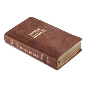 KJV, Holy Bible, Imitation Leather, Brown Giant Print, Indexed
