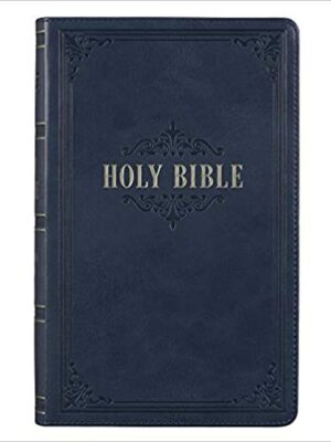 KJV, Holy Bible, Faux Leather, Blue, Giant Print, Indexed