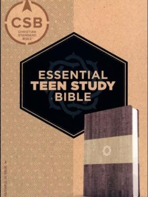 CSB, Essential Teen Study Bible, Leather Touch, Weathered Gray Cork