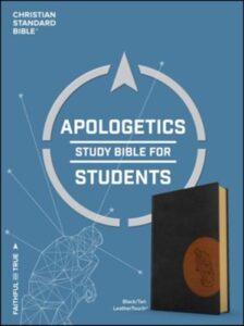 CSB, Apologetics Study Bible for Students, Leather Touch, Black and Tan