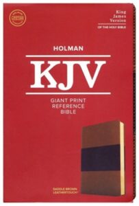 KJV, Reference Bible, Leather Touch, Saddle Brown, Giant Print