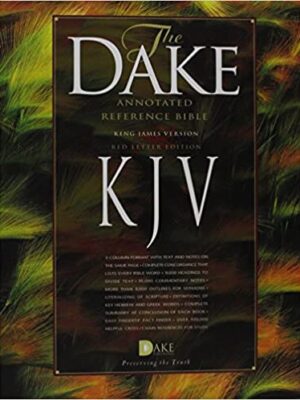 KJV, Dake Annotated Reference Bible, Bonded Leather, Burgundy