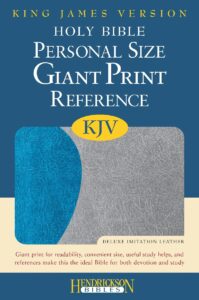 KJV, Personal Size Giant Print Reference Bible, Blue and Gray, Flexisoft