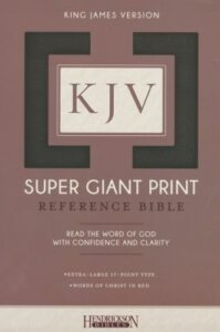 KJV, Reference Bible, Imitation Leather, Black, Super Giant Print
