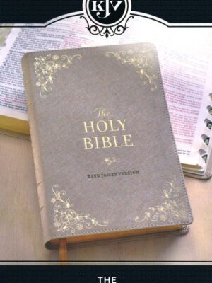 KJV, Holy Bible, Faux Leather, Taupe, Red Letter, Indexed