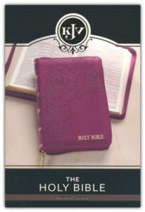 KJV, Compact Bible Zippered, Imitation Leather, Maroon